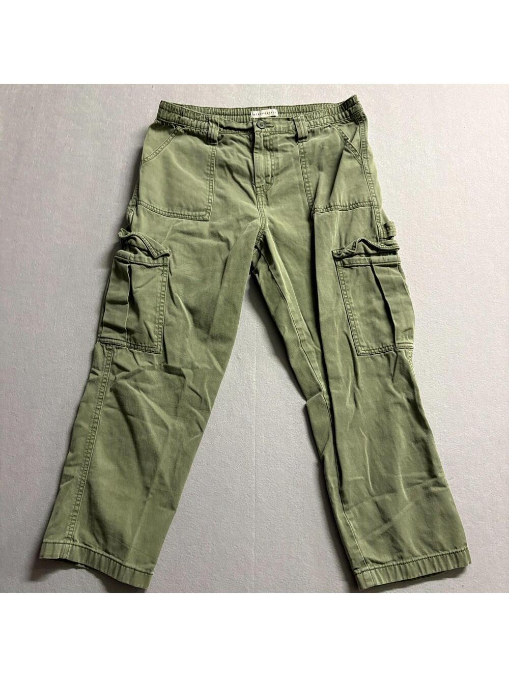 Aeropostale Cargo Pants Womens Medium Fits Like 32x24 Olive Utility Y2K